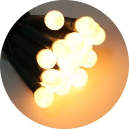 Lampki Choinkowe LED GOLIAT 20szt, Kulki Białe, Bezpieczeństwo Europejskie, Zasilanie Sieciowe, Wewnętrzne
