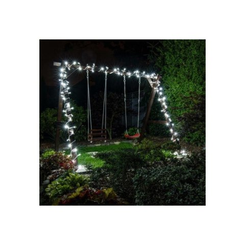 Lampki choinkowe 288 led typu gąsienica w kolorze białym 2 m
