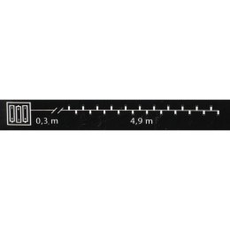 Lampki choinkowe 50 led kolor światła ciepły biały na baterie