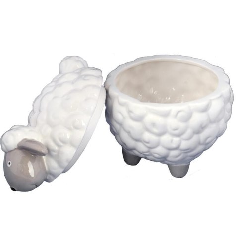 Owca owieczka wielkanocna ceramiczny pojemnik 19cm