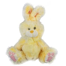 Pluszowy Zajączek Wielkanocny 36cm w Kolorze Żółtym - Stojąca Figurka z Ruchomymi Uszami