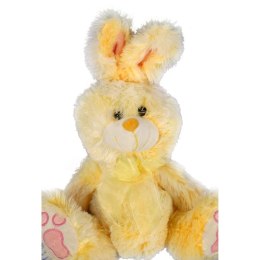 Pluszowy Zajączek Wielkanocny 36cm w Kolorze Żółtym - Stojąca Figurka z Ruchomymi Uszami
