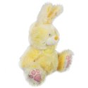 Pluszowy Zajączek Wielkanocny 36cm w Kolorze Żółtym - Stojąca Figurka z Ruchomymi Uszami