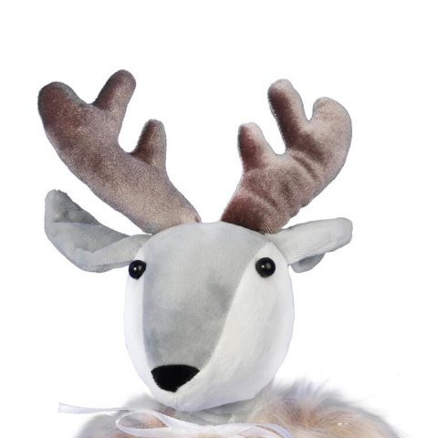 RENIFER ŚWIĄTECZNY ŁOŚ SIEDZĄCY Z FUTERKIEM 30CM