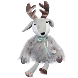 RENIFER ŚWIĄTECZNY ŁOŚ SIEDZĄCY Z FUTERKIEM 43CM