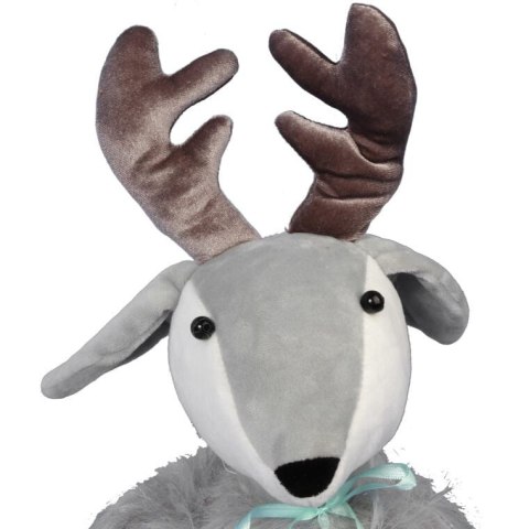 RENIFER ŚWIĄTECZNY ŁOŚ SIEDZĄCY Z FUTERKIEM 43CM