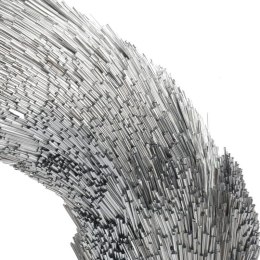 WIANEK DEKORACYJNY ŚWIĄTECZNY WIENIEC SREBRNY 30CM