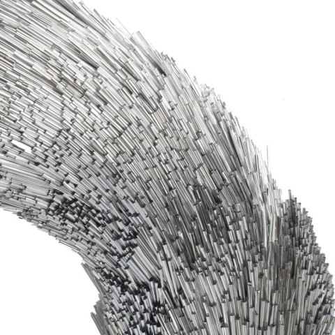 WIANEK DEKORACYJNY ŚWIĄTECZNY WIENIEC SREBRNY 30CM