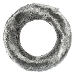 WIANEK DEKORACYJNY ŚWIĄTECZNY WIENIEC SREBRNY 40CM