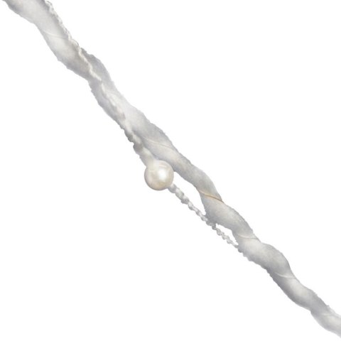 WSTĄŻKA Taśma świąteczna wełniana ze śnieżynkami