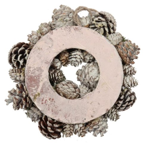 Wianek świąteczny dekoracja na drzwi 26 cm niebieski