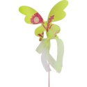 Wielkanocny Drewniany Motyl na Piku 50cm - Kolor Zielony/Seledynowy
