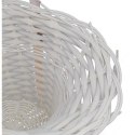 Wielkanocny Koszyk do Święcenia i Dekoracji Wiosennej, Biały, 30 cm