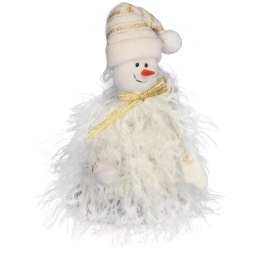 ZAWIESZKA ŚWIĄTECZNA BAŁWAN Z PIÓRKAMI 12 CM