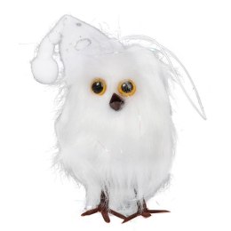 ZAWIESZKA ŚWIĄTECZNA SOWA Z PIÓRKAMI 12 CM