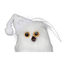 ZAWIESZKA ŚWIĄTECZNA SOWA Z PIÓRKAMI 12 CM