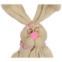 Zając pluszowy stojący na teleskopach 45cm różowy