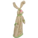 Zając pluszowy stojący na teleskopach 45cm zielony