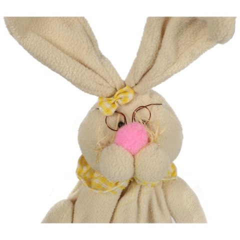 Zając pluszowy stojący na teleskopach 45cm żółty