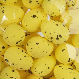 Zestaw 50 Dekoracyjnych Jajek Wielkanocnych ze Styropianu, 2,5 cm, Kolor: Żółty