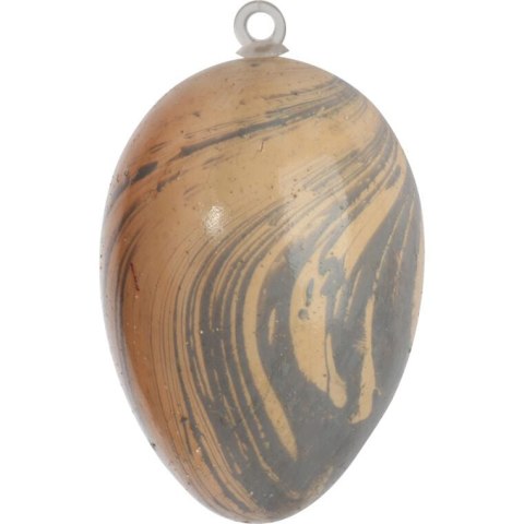 Zestaw 6 Kolorowych Plastikowych Jajek na Zawieszkę - Wielkanocne Ozdoby 6 cm