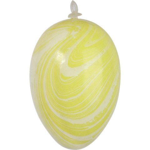 Zestaw 6 Kolorowych Plastikowych Jajek na Zawieszkę - Wielkanocne Ozdoby 6 cm