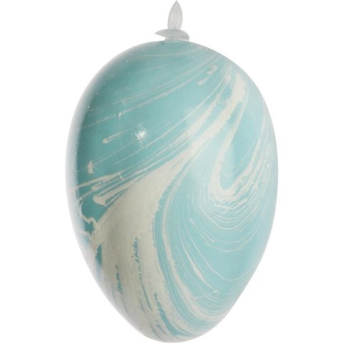 Zestaw 6 Kolorowych Plastikowych Jajek na Zawieszkę - Wielkanocne Ozdoby 6 cm