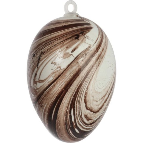 Zestaw 6 Kolorowych Plastikowych Jajek na Zawieszkę - Wielkanocne Ozdoby 6 cm