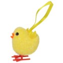 Zestaw 6 Miękkich Dekoracyjnych Kurczaków - Zawieszki, 3,5cm, Kolor Żółty