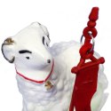 Baranek Wielkanocny Plastikowy Biały 7cm do Koszyczka Święconki / Dekoracja Świąteczna