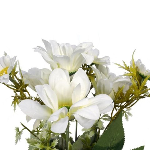 Biały Bukiet Sztucznych Margaretek 36cm - Wysokiej Jakości Dekoracja