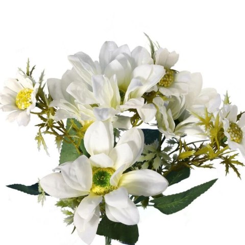 Biały Bukiet Sztucznych Margaretek 36cm - Wysokiej Jakości Dekoracja