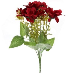 Bukiet 7 margaretek 36cm kolor bordowy