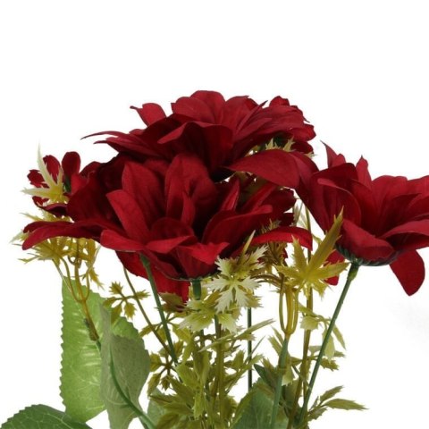 Bukiet 7 margaretek 36cm kolor bordowy