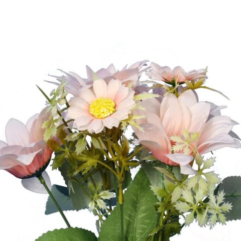 Bukiet 7 margaretek 36cm kolor jasno różowy