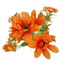 Bukiet 7 margaretek 36cm kolor pomarańczowy