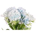 Bukiet 7 mieszanych kwiatów sztucznych z czosnkiem 32cm w kolorze niebieskim