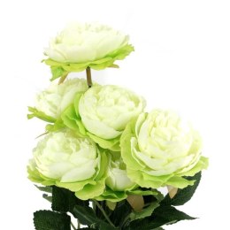 Bukiet 7 piwonii 36cm kolor zielony