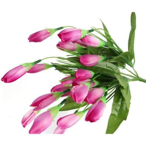 Bukiet Sztucznych Krokusów o Kolorze Jasno Różowym - 20 Sztuk, 35 cm Wysokości