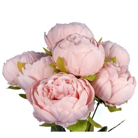 Bukiet Sztucznych Różowych Piwonii 48cm - Realistyczna Dekoracja