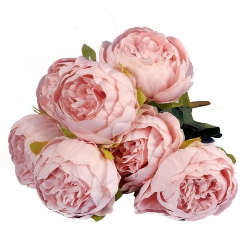 Bukiet Sztucznych Różowych Piwonii 48cm - Realistyczna Dekoracja