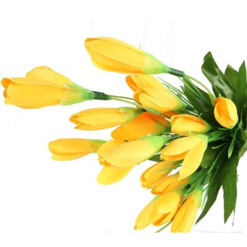 Bukiet Żółtych Krokusów 35 cm - Sztuczne Kwiaty o Wysokiej Jakości