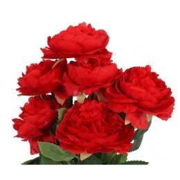 Czerwony Bukiet Sztucznych Piwonii 36cm o Realistycznym Wyglądzie