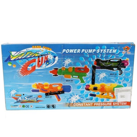 Czerwony Pistolet na Wodę o Długości 45 cm z Rewersyjnym Bębnem na Wodę i Systemem Ciśnieniowym