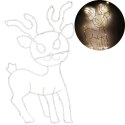 Dekoracja Świetlna LED - Renifer Ciepły Biały 45 cm Zasilanie Bateryjne Do Użytku Wewnętrznego
