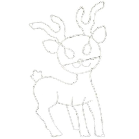 Dekoracja Świetlna LED - Renifer Ciepły Biały 45 cm Zasilanie Bateryjne Do Użytku Wewnętrznego