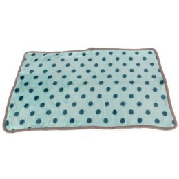 Delikatny Niebieski Kocyk w Kropki dla Psa o Długiej Żywotności