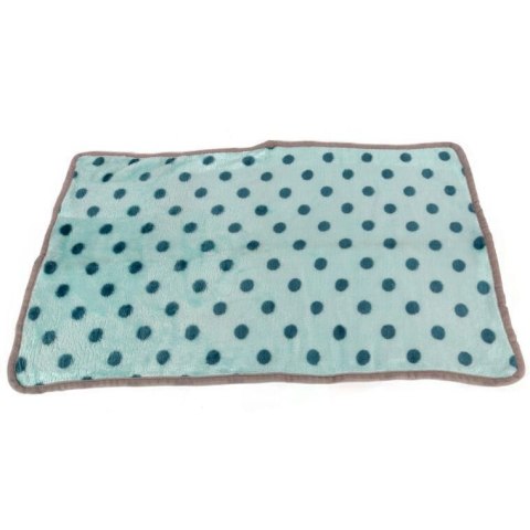 Delikatny Niebieski Kocyk w Kropki dla Psa o Długiej Żywotności
