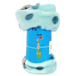 Delikatny Niebieski Kocyk w Kropki dla Psa o Długiej Żywotności