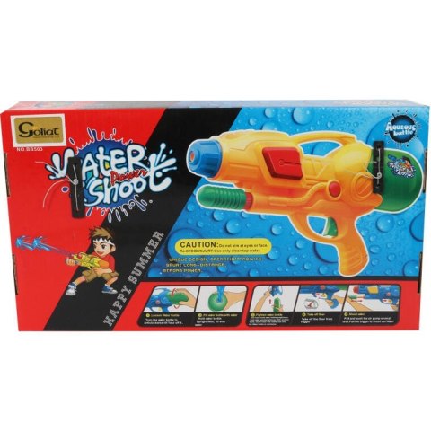 Innowacyjny Pistolet na Wodę 38 cm Żółty z Odwróconym Pojemnikiem